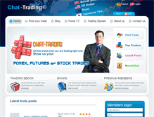 Tablet Screenshot of chat-trading.com